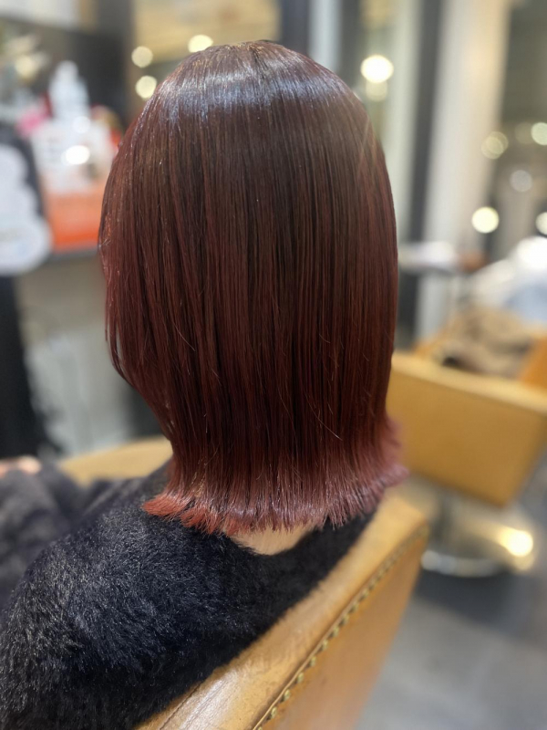 ブリーチを生かしたカラー