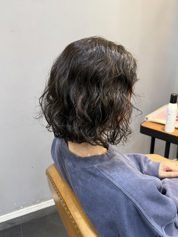 立体感増しましウェーブボブ！