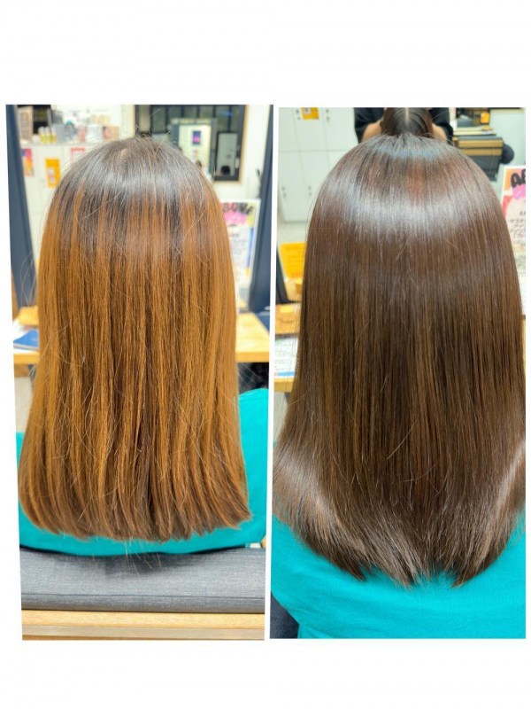 乾かすだけでツヤが続く髪質改善