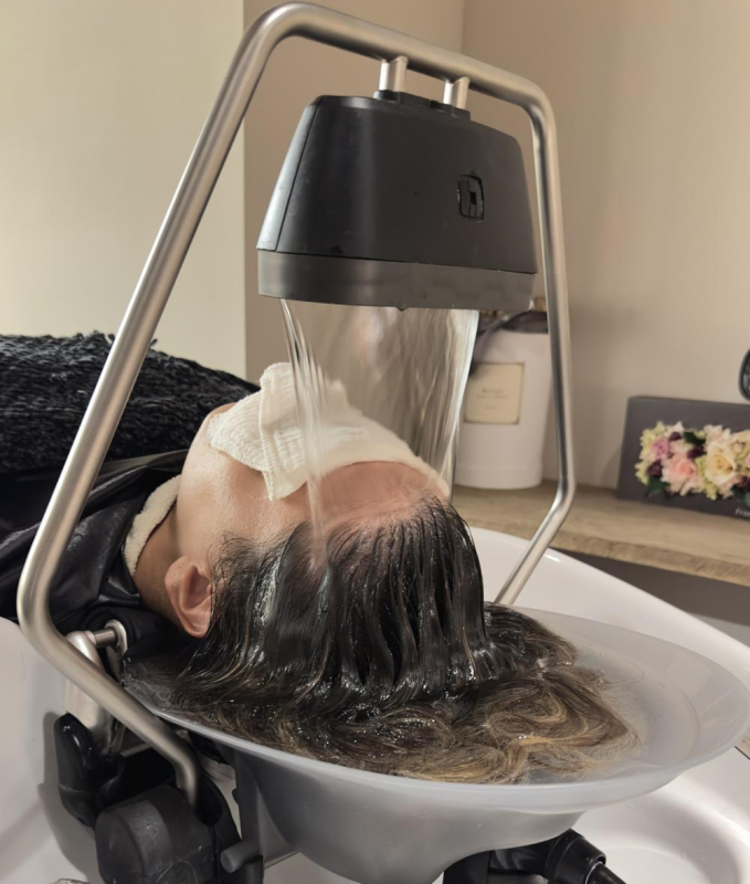 疲れがふわっと抜ける頭浸浴スパ