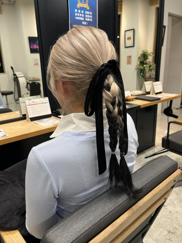 簡単ヘアアレンジ