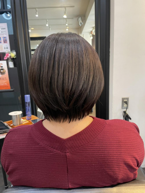 20代30代40代50代◎ショートボブ/白髪ぼかしハイライト