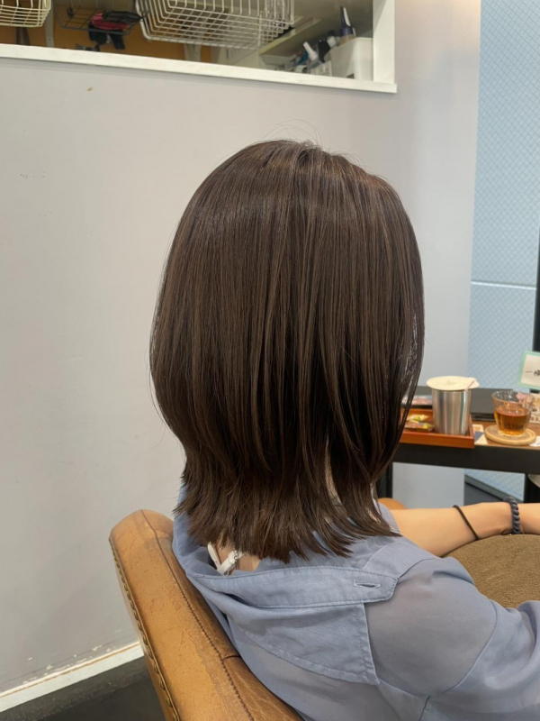 レイヤーボブ/ラベンダーブラウン20代30代40代50代◎