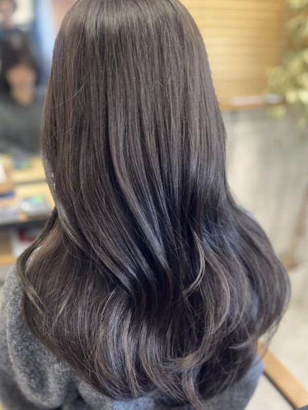 アッシュグレージュ◎ロングレイヤー/